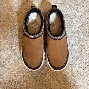 UGG Tan and Brown Slip-On Loafers